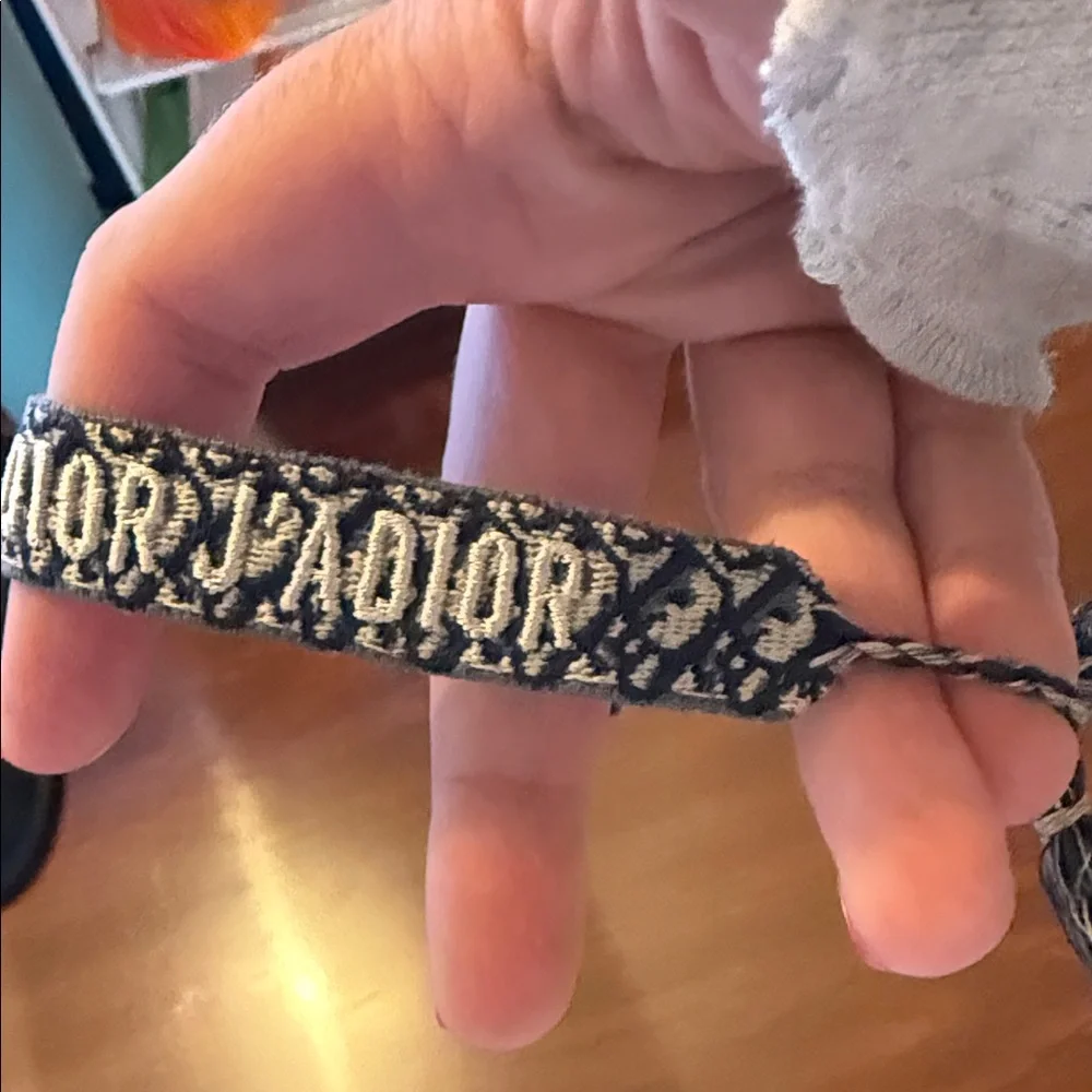 Authentic Christian Dior blue and White Bracelet - Picture 3 of 5